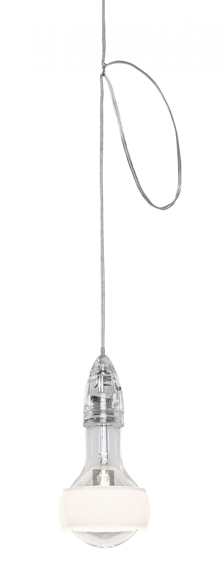 LED Leuchtmittel für Ingo Maurer Johnny B. Good Lampe, Spezialbirne mit klarem Glaskörper.